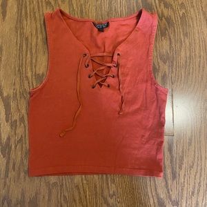 Topshop tie up crop!